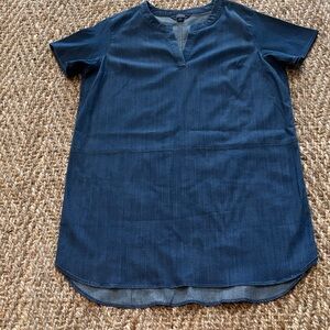 Lands End Tencel Stretch Denim Shift Dress